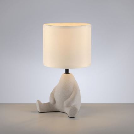 JUST LIGHT. 14190-39 - Lampe de table TED 1xE27/25W/230V beige