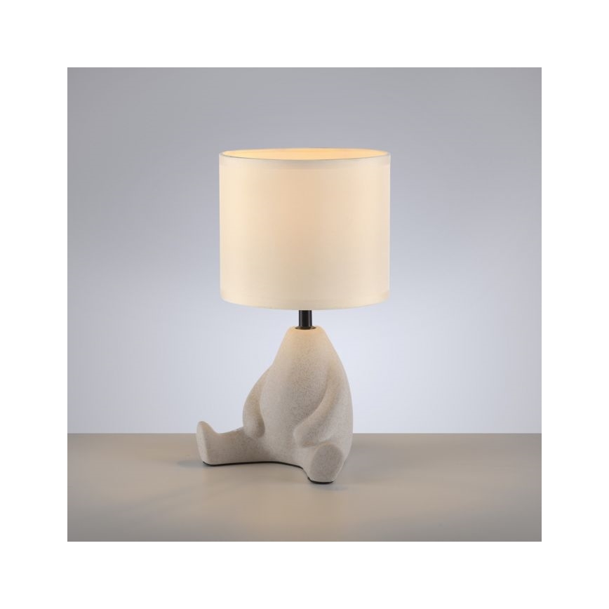 JUST LIGHT. 14190-39 - Lampe de table TED 1xE27/25W/230V beige