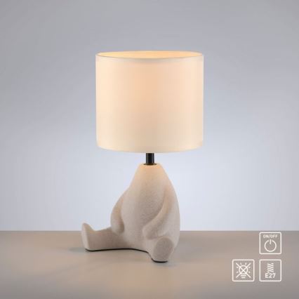 JUST LIGHT. 14190-39 - Lampe de table TED 1xE27/25W/230V beige