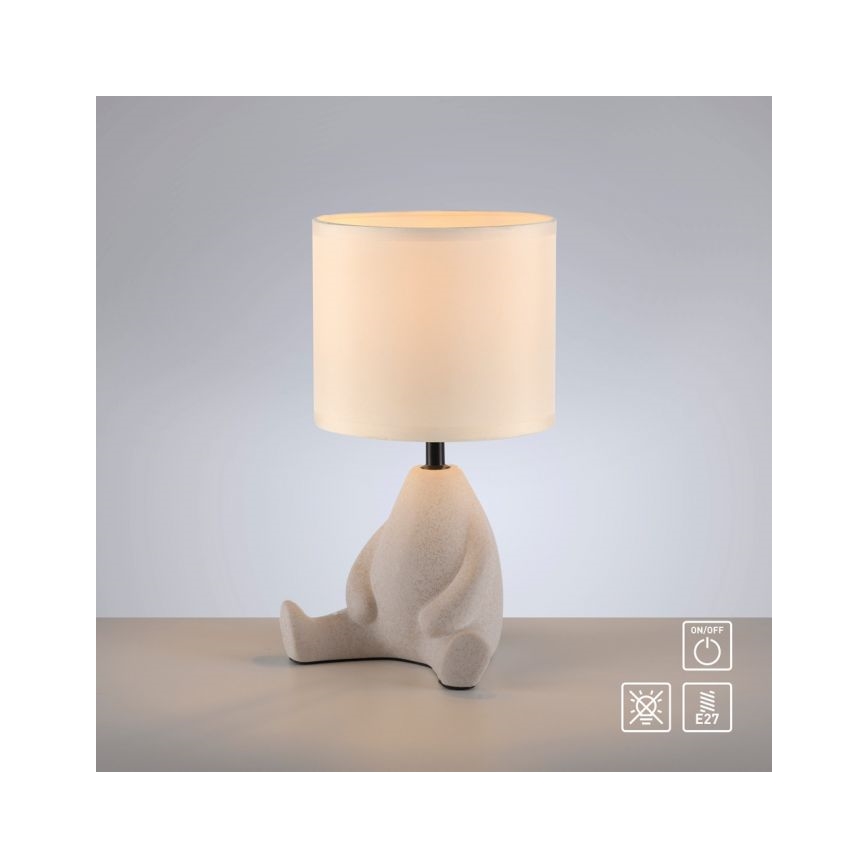 JUST LIGHT. 14190-39 - Lampe de table TED 1xE27/25W/230V beige
