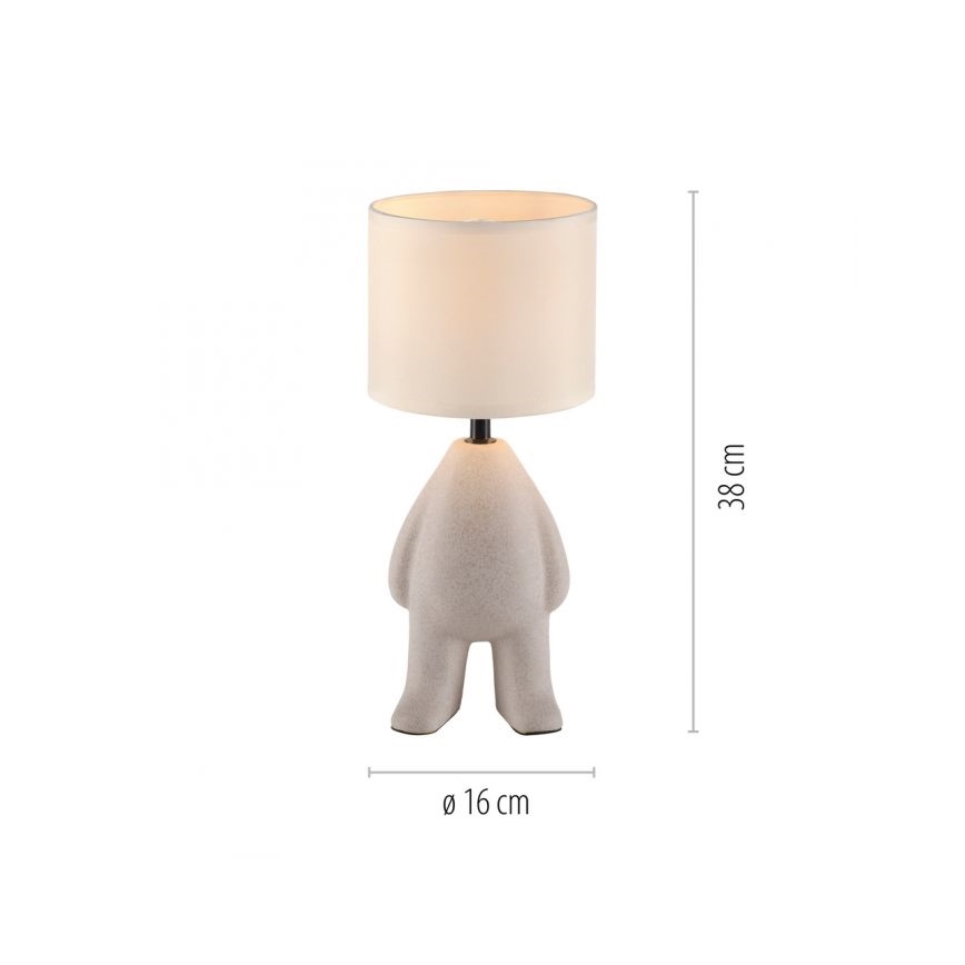 JUST LIGHT. 14191-39 - Lampada da tavolo TED 1xE27/25W/230V beige