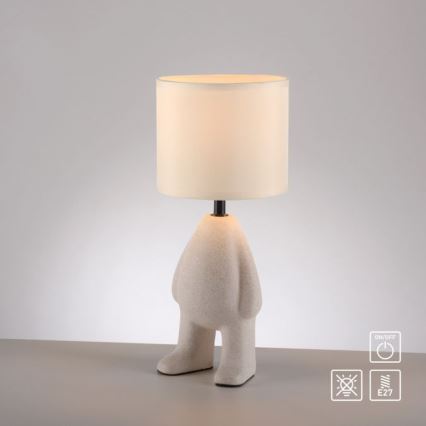 JUST LIGHT. 14191-39 - Lampe de table TED 1xE27/25W/230V beige