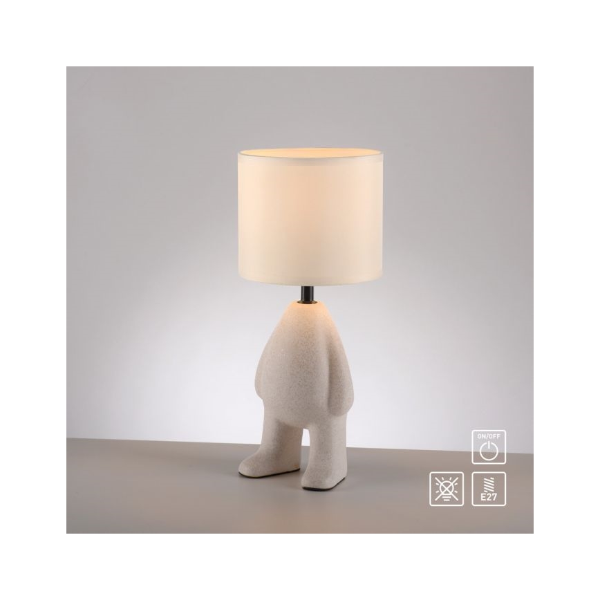 JUST LIGHT. 14191-39 - Lampe de table TED 1xE27/25W/230V beige