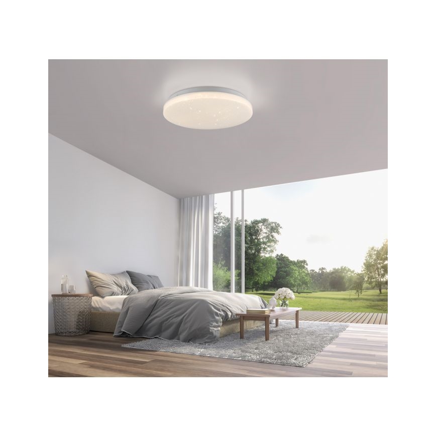 JUST LIGHT. 14275-16 - Plafoniera LED URANUS LED/10W/230V diametro 26 cm bianco