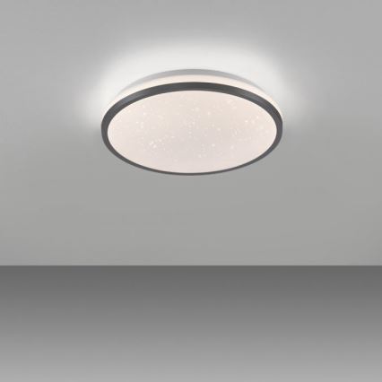 JUST LIGHT. 14293-18 - Plafonnier à intensité variable KYLE LED/10W/230V d. 28 cm noir