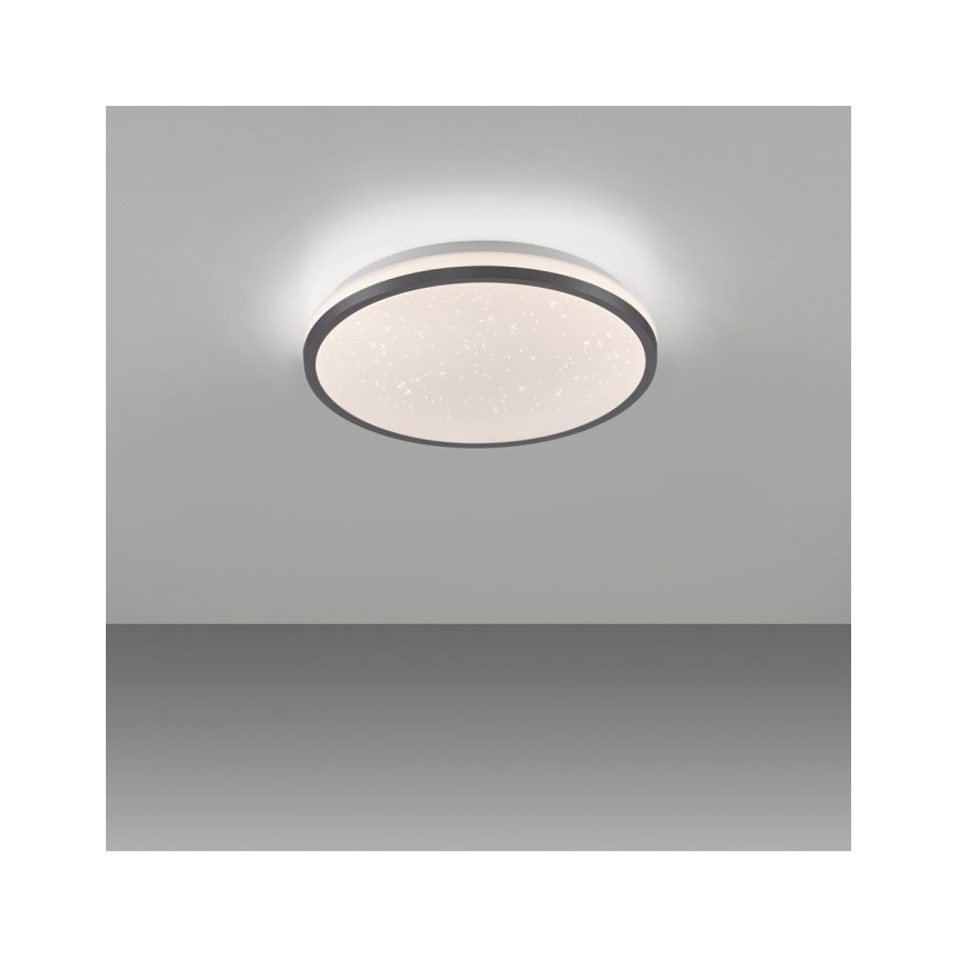 JUST LIGHT. 14293-18 - Plafonnier à intensité variable KYLE LED/10W/230V d. 28 cm noir