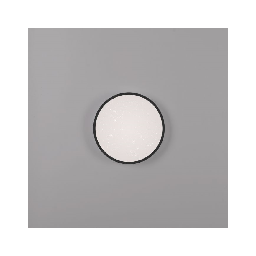 JUST LIGHT. 14293-18 - Plafonnier à intensité variable KYLE LED/10W/230V d. 28 cm noir