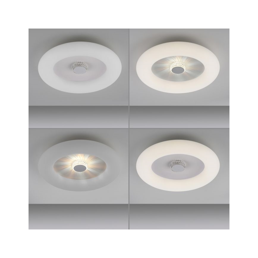 JUST LIGHT. 14383-16 - Plafoniera LED dimmerabile VERTIGO LED/26W/230V 2700-5000K bianco + telecomando