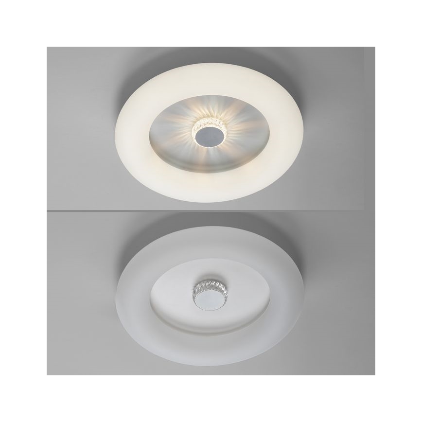JUST LIGHT. 14383-16 - Plafoniera LED dimmerabile VERTIGO LED/26W/230V 2700-5000K bianco + telecomando