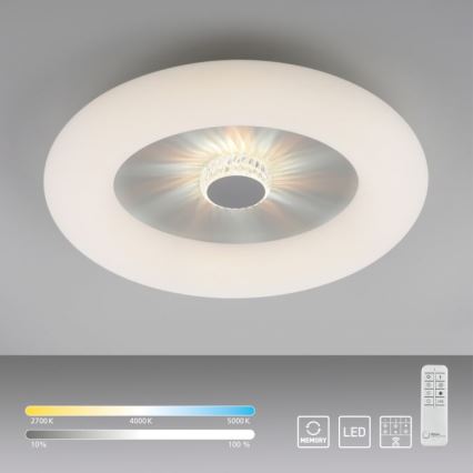 JUST LIGHT. 14383-16 - Plafonnier à intensité variable VERTIGO LED/26W/230V 2700-5000K blanc + télécommande