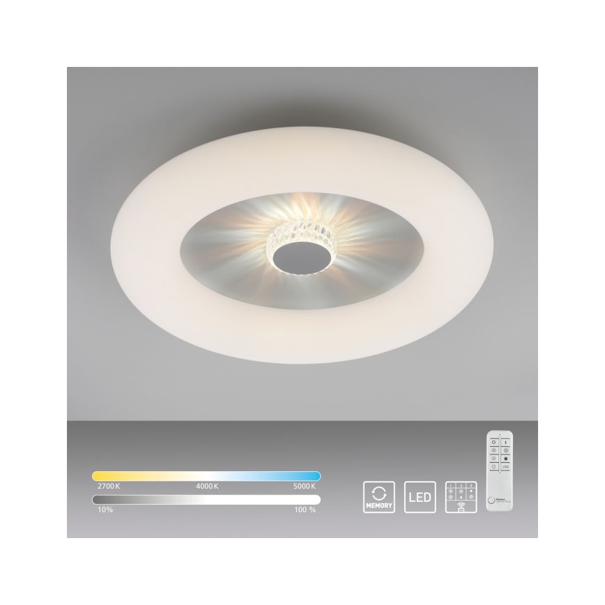 JUST LIGHT. 14383-16 - Plafonnier à intensité variable VERTIGO LED/26W/230V 2700-5000K blanc + télécommande