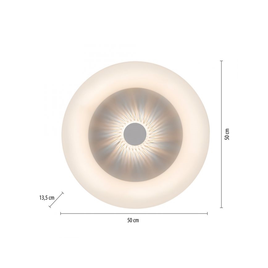 JUST LIGHT. 14383-16 - Plafonnier à intensité variable VERTIGO LED/26W/230V 2700-5000K blanc + télécommande