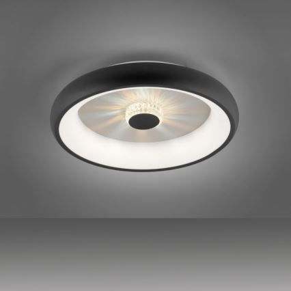 JUST LIGHT. 14384-18 - Plafonnier à intensité variable VERTIGO LED/29W/230V 2700-5000K noir + télécommande