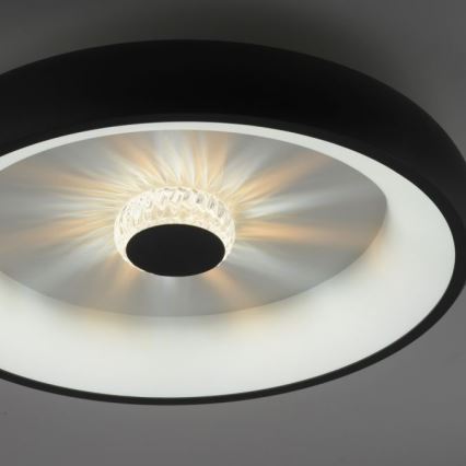 JUST LIGHT. 14384-18 - Plafonnier à intensité variable VERTIGO LED/29W/230V 2700-5000K noir + télécommande