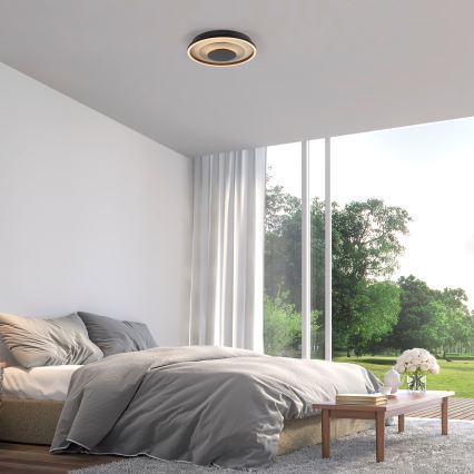 JUST LIGHT. 14409-21 - LED Deckenleuchte GLITTY LED/22W/230V Ø 40 cm schwarz