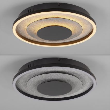 JUST LIGHT. 14409-21 - LED Deckenleuchte GLITTY LED/22W/230V Ø 40 cm schwarz