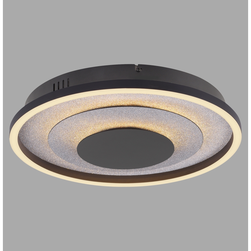 JUST LIGHT. 14409-21 - LED Deckenleuchte GLITTY LED/22W/230V Ø 40 cm schwarz