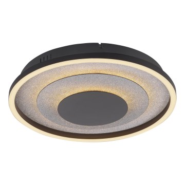 JUST LIGHT. 14409-21 - Plafoniera LED GLITTY LED/22W/230V Ø 40 cm nero