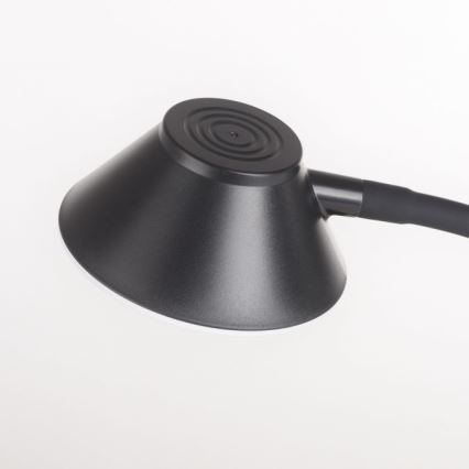 JUST LIGHT. 14414-18 - Lampada da tavolo LED dimmerabile, flessibile e a sfioramento con ricarica wireless PUCKI LED/4,5W/230V nero