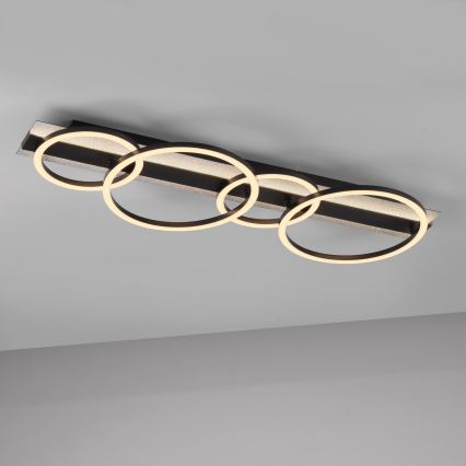 JUST LIGHT. 14426-21 - LED-Deckenleuchte CICHIO LED/37W/230V + LED/9,5W 30x86 cm schwarz