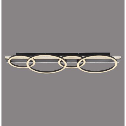 JUST LIGHT. 14426-21 - LED-Deckenleuchte CICHIO LED/37W/230V + LED/9,5W 30x86 cm schwarz