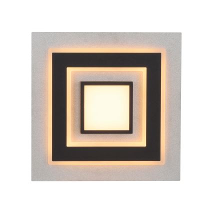 JUST LIGHT. 14439-21 - Plafoniera LED CICHIO LED/18,5W/230V + LED/9W 40x40 cm nero