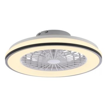 JUST LIGHT. 14447-18 - LED RGBW Ventilatore a soffitto dimmerabile con luce LENO LED/44W/230V 3000-6500K diametro 48,6 cm bianco + telecomando