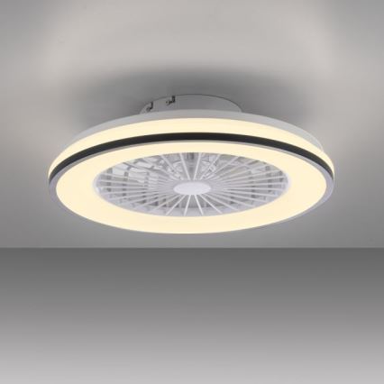 JUST LIGHT. 14447-18 - LED RGBW Ventilatore a soffitto dimmerabile con luce LENO LED/44W/230V 3000-6500K diametro 48,6 cm bianco + telecomando