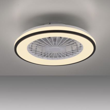 JUST LIGHT. 14447-18 - LED RGBW Ventilatore a soffitto dimmerabile con luce LENO LED/44W/230V 3000-6500K diametro 48,6 cm bianco + telecomando