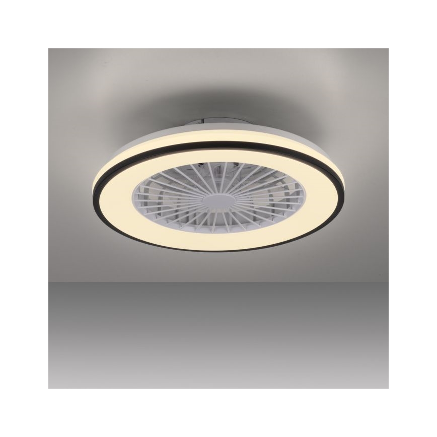 JUST LIGHT. 14447-18 - LED RGBW Ventilatore a soffitto dimmerabile con luce LENO LED/44W/230V 3000-6500K diametro 48,6 cm bianco + telecomando