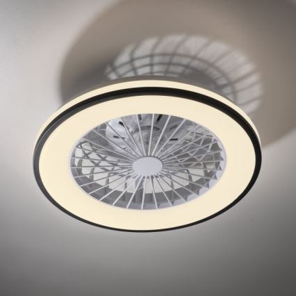 JUST LIGHT. 14447-18 - LED RGBW Ventilatore a soffitto dimmerabile con luce LENO LED/44W/230V 3000-6500K diametro 48,6 cm bianco + telecomando
