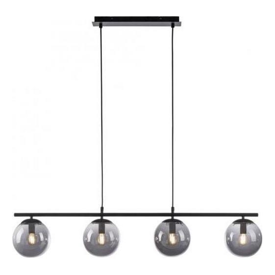 JUST LIGHT. 14604-18 - Lampadario a sospensione con filo WIDOW 4xE14/25W/230V nero