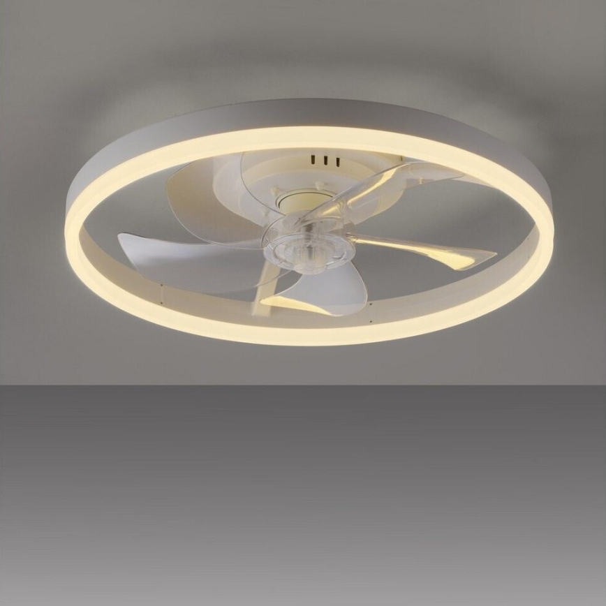 JUST LIGHT. 14624-16 - LED-dimmbarer Deckenventilator mit Licht RITA LED/22W/230V 3000-6000K Ø 50 cm weiß + Fernbedienung