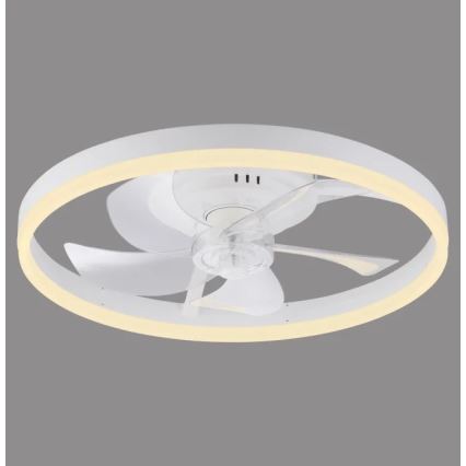 JUST LIGHT. 14624-16 - LED-dimmbarer Deckenventilator mit Licht RITA LED/22W/230V 3000-6000K Ø 50 cm weiß + Fernbedienung