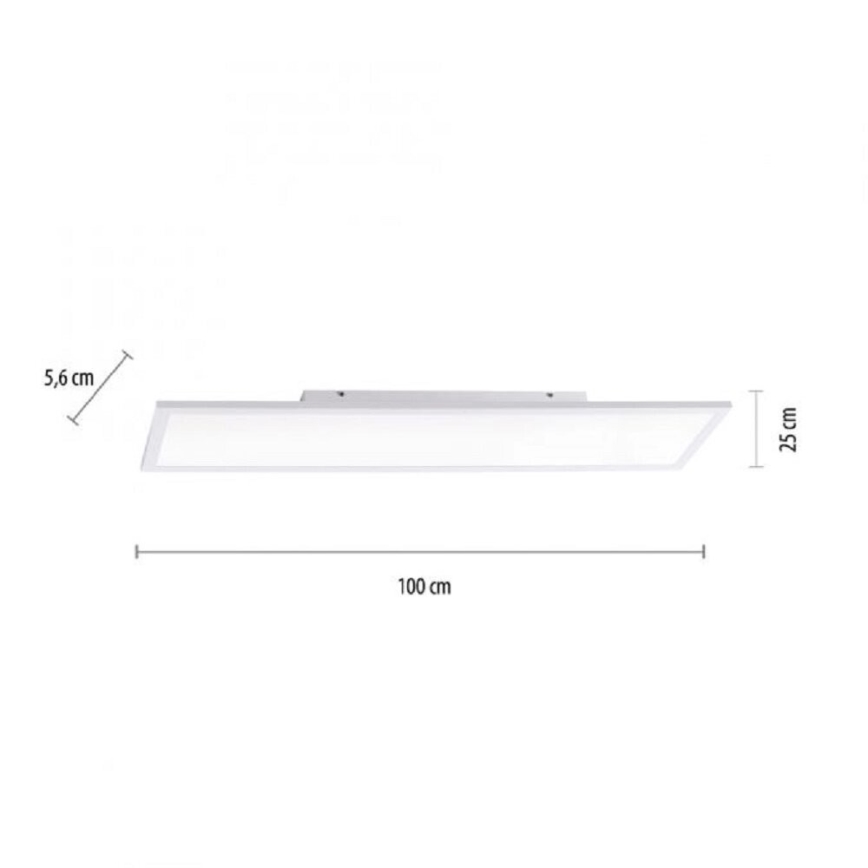 JUST LIGHT. 14682-16 - Panneau RGB en saillie à intensité variable LOLA FLAT LED/28,5W/230V 2700-5000K + télécommande