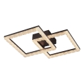 JUST LIGHT. 14732-18 - LED-Deckenleuchte GLITRA LED/17,5W/230V 37,6x37,6 cm schwarz