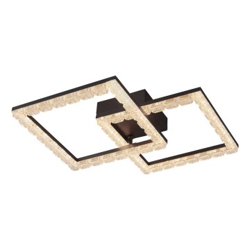 JUST LIGHT. 14732-18 - LED-Deckenleuchte GLITRA LED/17,5W/230V 37,6x37,6 cm schwarz