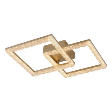 JUST LIGHT. 14732-60 - LED-Deckenleuchte GLITRA LED/17,5W/230V 37,6x37,6 cm goldfarben
