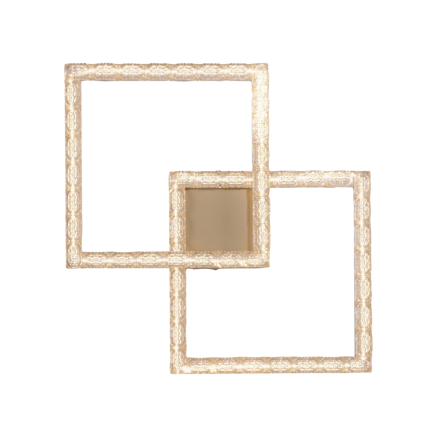 JUST LIGHT. 14732-60 - Plafonnier LED GLITRA LED/17,5W/230V 37,6x37,6 cm doré