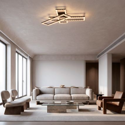 JUST LIGHT. 14733-18 - Plafonnier LED GLITRA LED/35W/230V 57x72 cm noir