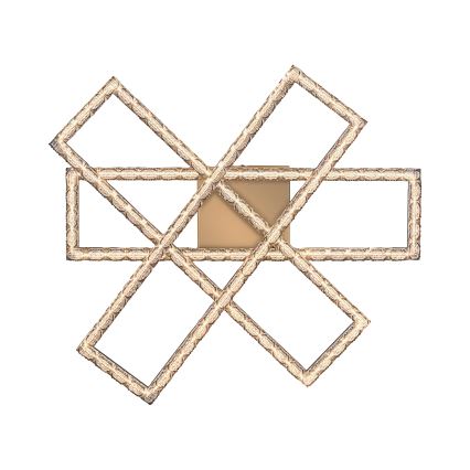 JUST LIGHT. 14733-60 - LED Deckenleuchte GLITRA LED/35W/230V 57,25x72,05 cm goldfarben
