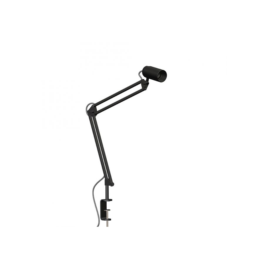JUST LIGHT. 14773-18 - Lampada da tavolo con morsetto TURN ME 1xE27/60W/230V nero