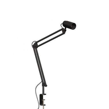 JUST LIGHT. 14773-18 - Lampe de table avec pince TURN ME 1xE27/60W/230V noir