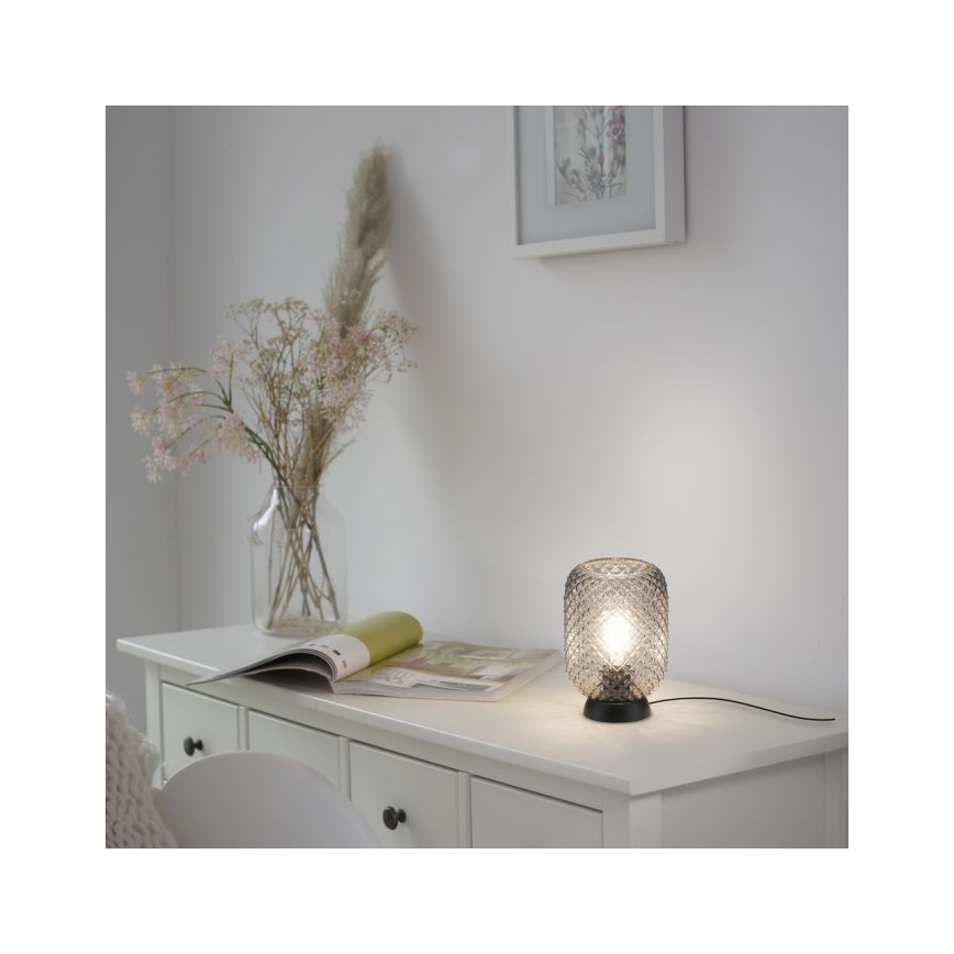 JUST LIGHT. 14906-18 - Lampada da tavolo REISHI 1xE27/40W/230V nero