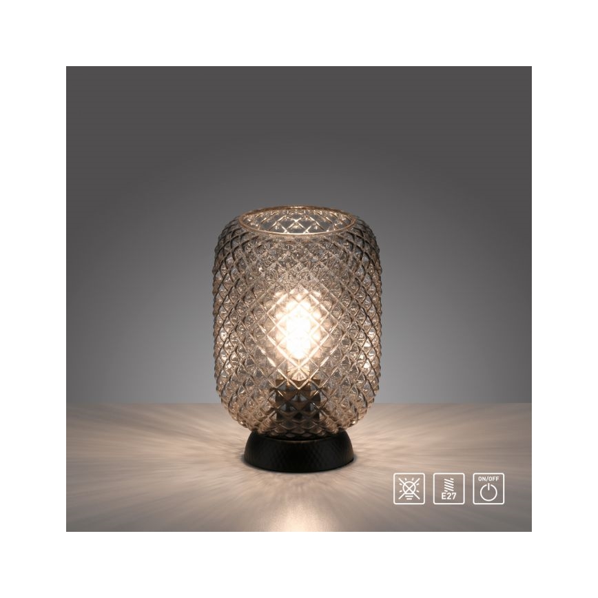 JUST LIGHT. 14906-18 - Lampada da tavolo REISHI 1xE27/40W/230V nero