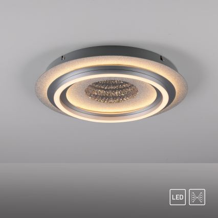 JUST LIGHT. 15089-21 - LED Deckenleuchte CICHIO LED/36W/230V Ø 40 cm mattchrom
