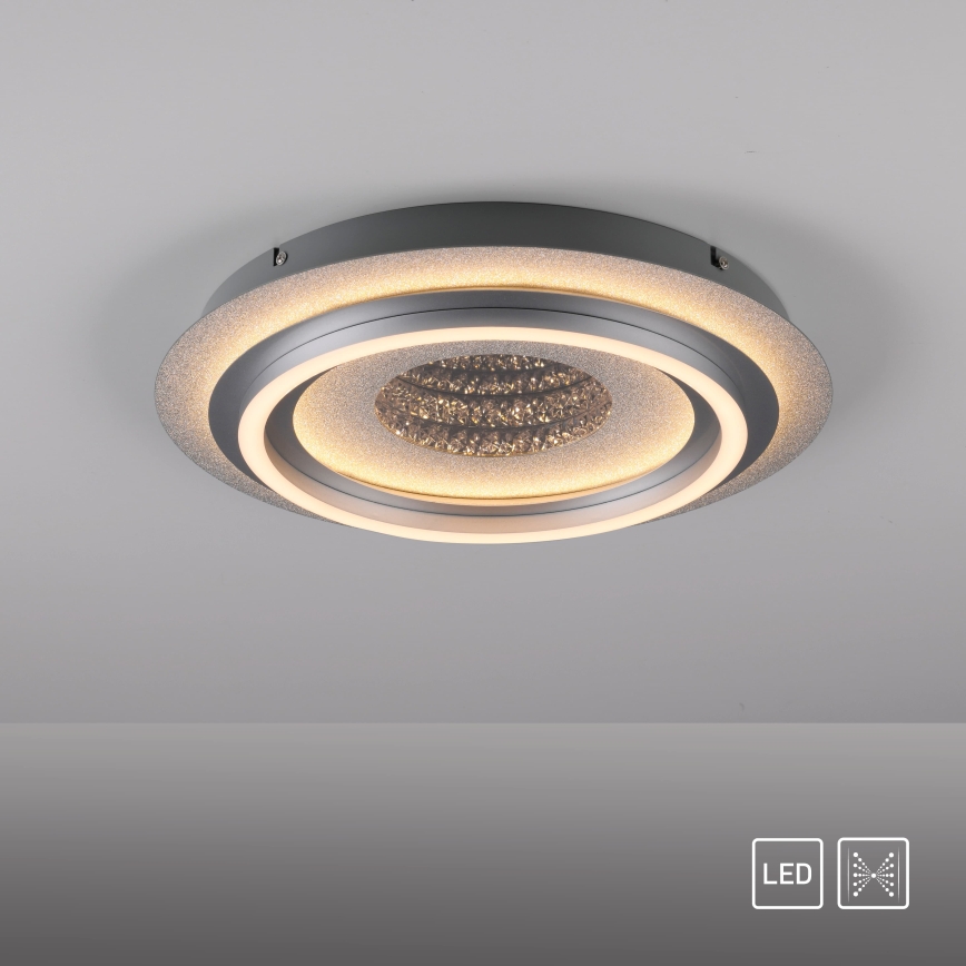 JUST LIGHT. 15089-21 - LED Deckenleuchte CICHIO LED/36W/230V Ø 40 cm mattchrom