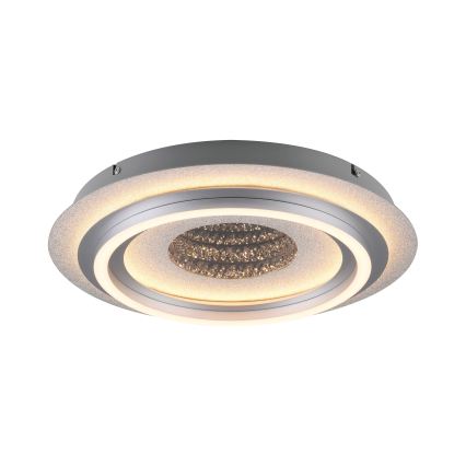 JUST LIGHT. 15089-21 - Plafoniera LED CICHIO LED/36W/230V Ø 40 cm cromo opaco