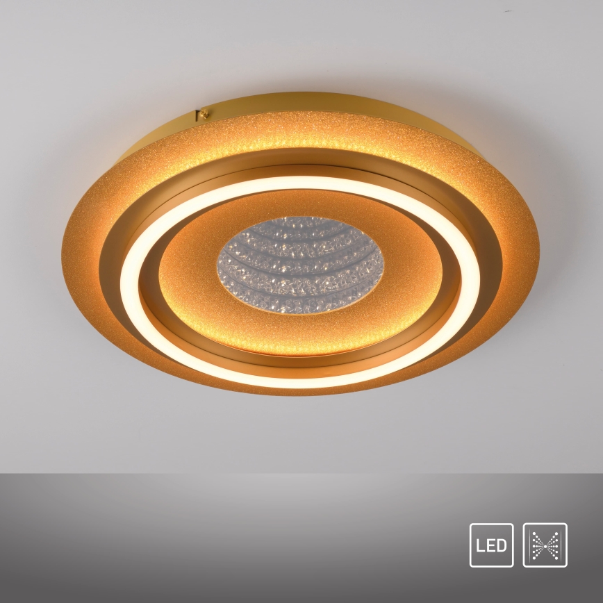 JUST LIGHT. 15089-60 - Plafonnier LED CICHIO LED/36W/230V Ø 40 cm doré