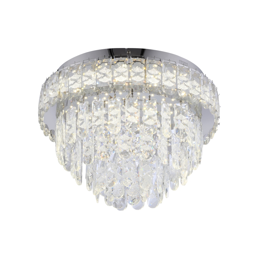 JUST LIGHT. 15092-17 - Plafoniera LED KULUNKA LED/33W/230V Ø 38 cm cromo lucido
